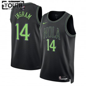 New Orleans Pelicans Brandon Ingram Nike 2023-24 City Edition Sininen Pelipaidat Swingman - Lasten